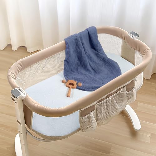 lulumoon Muslin Fitted Bassinet Sheet: Compatible - Image 7