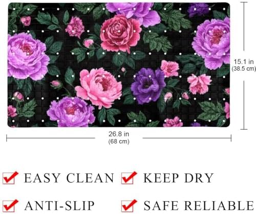Non Slip Shower Mat Bathtub Mat 15.1x26.8 Inch, Quick Dry Bath Mat - Image 4