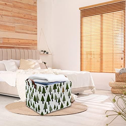 Tree basket, Laundry Basket Green Hamper Fabric Laundry Hamper, - Image 5