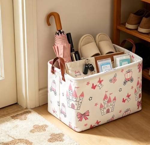 Rectangle Storage Basket, Collapsible Storage Bin, Books Box, Gift Basket - Image 3