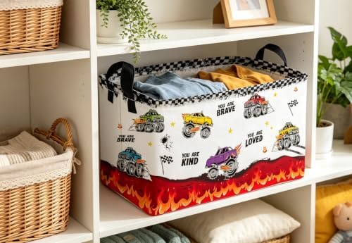 Essme Rectangular Car Basket, Cute Storage Bins Organizer - Image 5