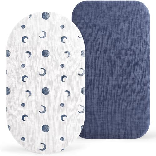 Bearmoss 2-Pack Baby Bassinet Sheets by Bearmoss