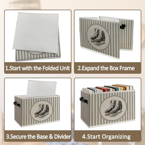 Vintage Hockey Storage Bins Box - Image 5