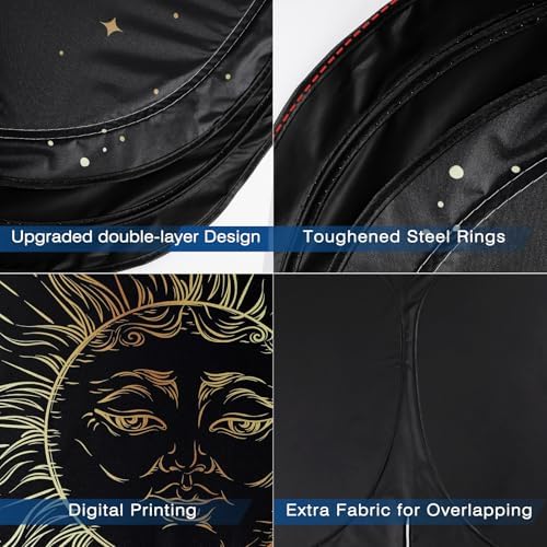 Car Windshield Sun Shade UV Reflector Foldable Front Window SUV - Image 4