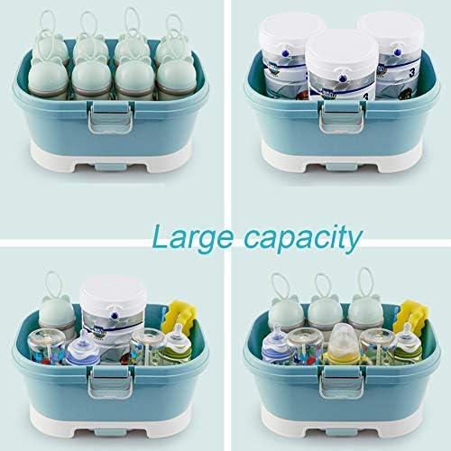 Baby Bottle Drying Rack Storage, Large Nursing Bottle Storage Box Organizer - Image 5