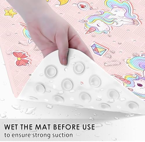 Bathtub Shower Mat 40X16 Inch, for Toddler, Kawaii Retro - Image 6