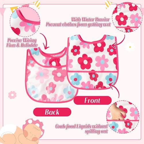 6Pcs Waterproof Toddler Bibs Baby Feeding Bib - Image 3