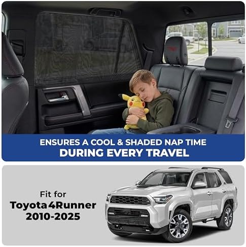 EcoNour Car Window Screen for Toyota 4 Runner 2 Pack - Image 2