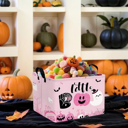 Halloween Basket Gift Cute Pumpkin Ghost Parties Decor Kid Trick or Treat Basket - Image 7