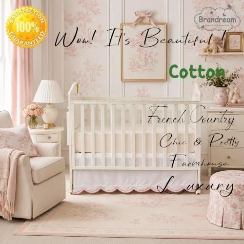 Brandream Organic Cotton Crib Skirt - Image 4