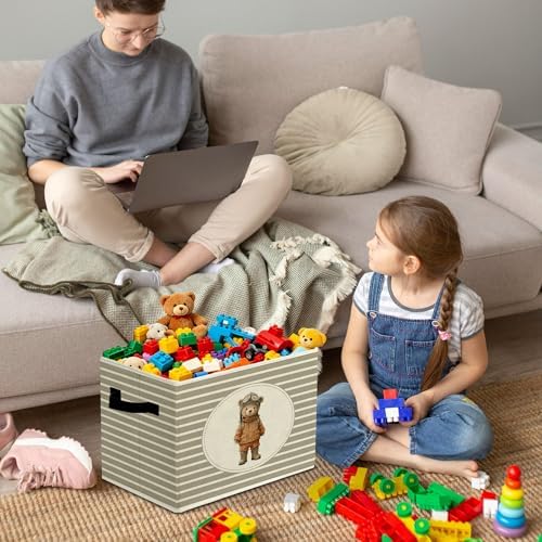 Rustic Aviation Bear Storage Bins Boxes - Image 4