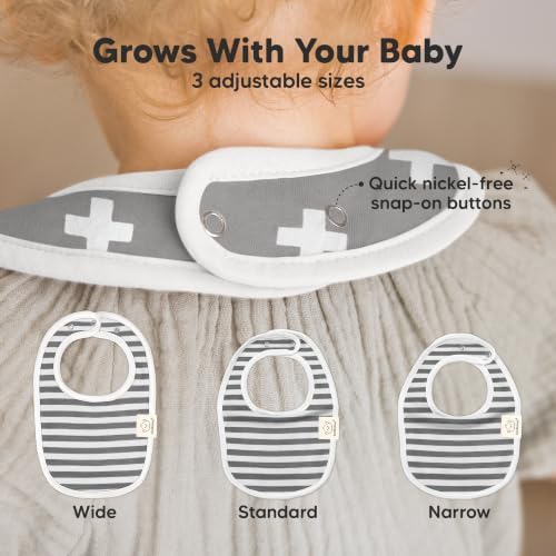 KeaBabies 8-Pack Organic Baby Bibs - Image 4