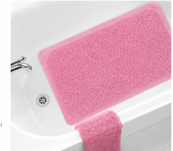 Home Expressions Non Slip with Suction Cups Loofah Bathmat 27"x15" & 29.5"X16.9" - Image 4