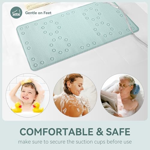 Bathtub Mat Non Slip, Soft Foam Bath Mat - Image 7