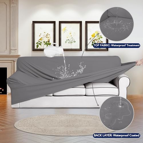 PureFit Waterproof Oversized Couch Cover Slipcovers - Image 3