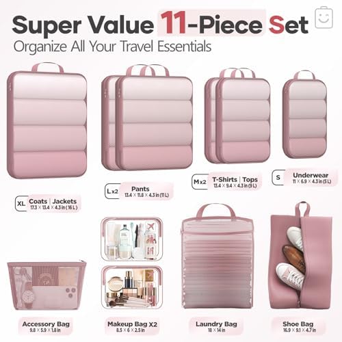 Veken 11 Set Compression Packing Cubes - Image 2