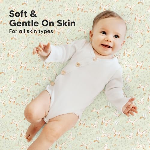 2-Pack Mini Crib Sheets Fitted, 38x26 Pack N Play Mattress Sheets - Image 4