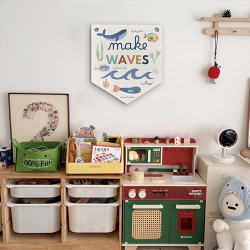 Ocean Coastal Nursery Room Playroom Decor Banner Pennant Kid Banner Flag - Image 4
