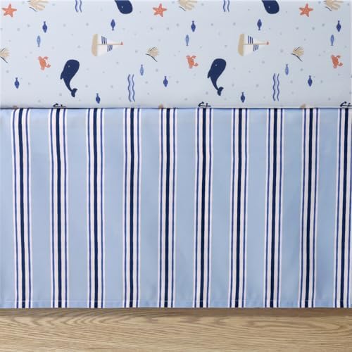 The Peanutshell 3 Piece Nautical Patch Baby Crib Bedding Set Boy, Baby Blanket - Image 4