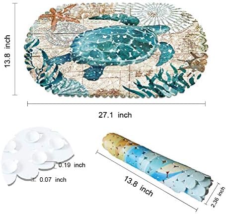 MOLFUJ Non Slip Sea Turtle Bathtub Mat - Image 4