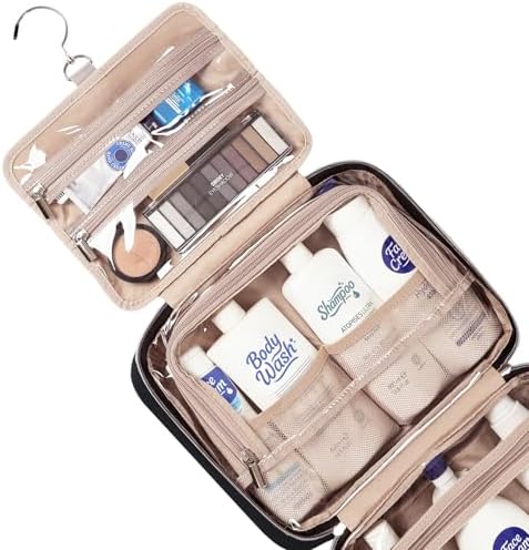 NISHEL Travel Toiletry Bag for women, Portable Hanging makeup Organizer - Image 4