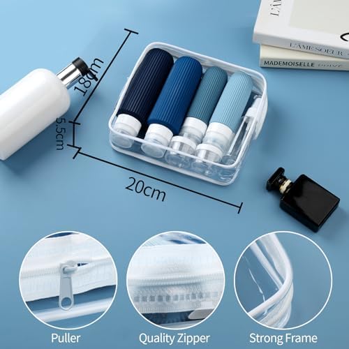 Mrsdry 16 Pack Travel Bottles for Toiletries, Large 6oz Silicone Travel - Image 5