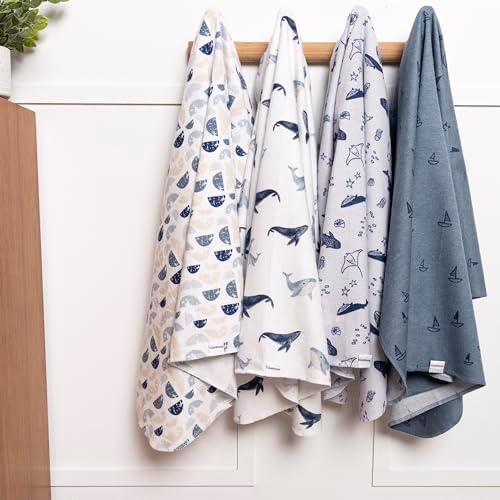 Gerber Unisex Baby 100% Cotton Flannel Receiving Blankets 30x30 Inches - Image 3