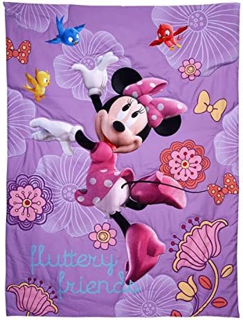 Disney 4 Piece Minnie's Fluttery Friends Toddler Bedding Set - Image 2