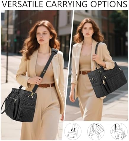 Bagstellar Teacher Tote Bag for Women, 15.6" Laptop Work Tote Computer Bag - Image 5