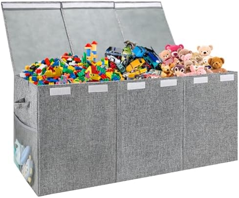 Kids Toy Box Chest with Lid by MaxuniTechLife