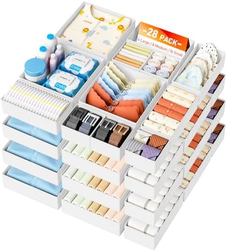DIMJ Drawer Organizer Clothes 28 Pack by DiMJ