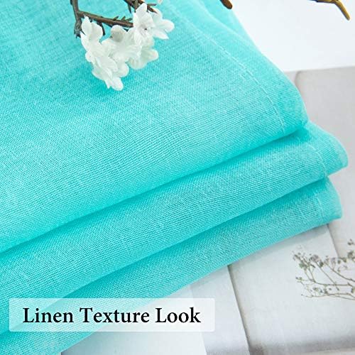 MIULEE Turquoise Window Valance 1 Panel 54W x 18L - Image 3