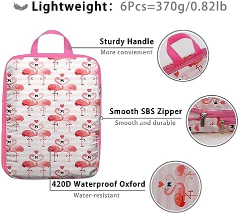 6 Pcs Compression Packing Cubes, Packing Cubes - Image 5