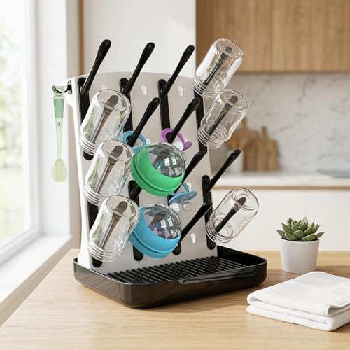 Baby Bottle Drying Rack, Vertical Space Saving Bottle Dryer - Image 6