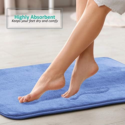 Clara Clark 2 Piece Bathroom Rugs, Velvet Memory Foam Bath Mat Set, Non-Slip - Image 7