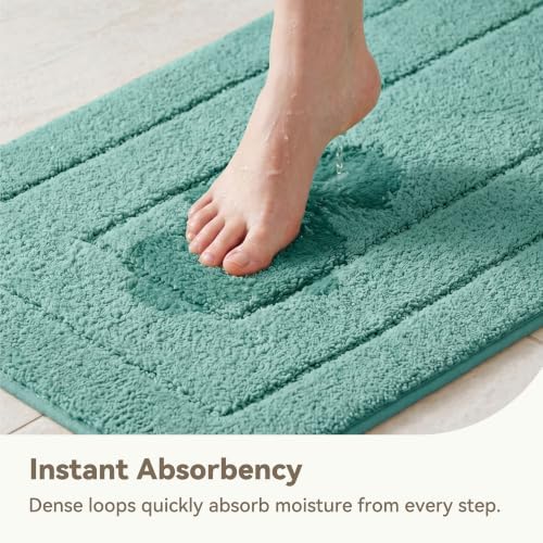 GRANNY SAYS Sage Green Bathroom Rug 24" x 36", Non-Slip Bath Mat - Image 4