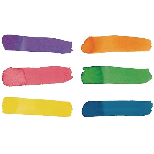 Colorations - LWPACK Liquid Watercolor Paint, 4 fl oz, Set of 6, Non-Toxic, Painting, Kids, Craft, Hobby, Fun, Water Color, Posters, Cool Effects, Versatile, Gift