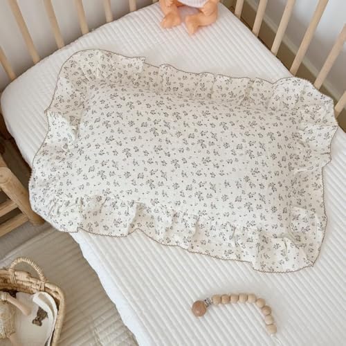BuLuTu Vintage Floral Muslin Toddler Pillowcase 14"x20", 1 Pack by BuLuTu