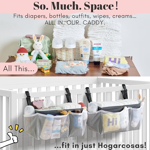 2-Pack Diaper Caddy Organizer for Crib - Image 3