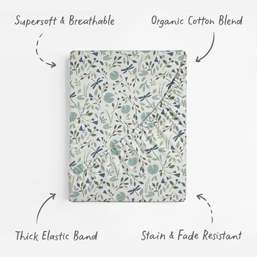 Sorrel + Fern Baby Crib Sheets Neutral, Fitted 2-Pack - Image 2