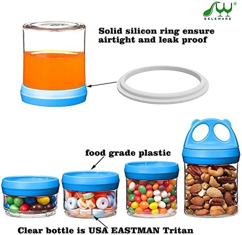 SELEWARE Blue Stackable Snack Containers - Image 6