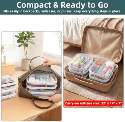 Clear Hard Shell Zipper Cases, Plastic Hard Sided Zippers Pouches Clear - Image 4