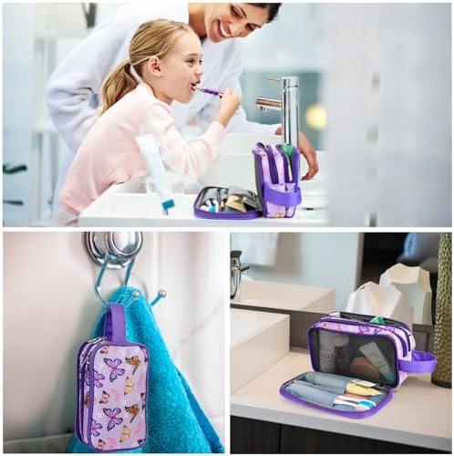 Kids Toiletry Bag for Girls, Travel Toiletry Bag for Little Young Girls - Image 6