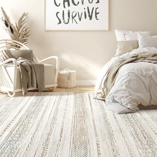 Nakagishi Boho 4x6 Area Rug Living Room Rugs Machine Washable Multi Color - Image 5