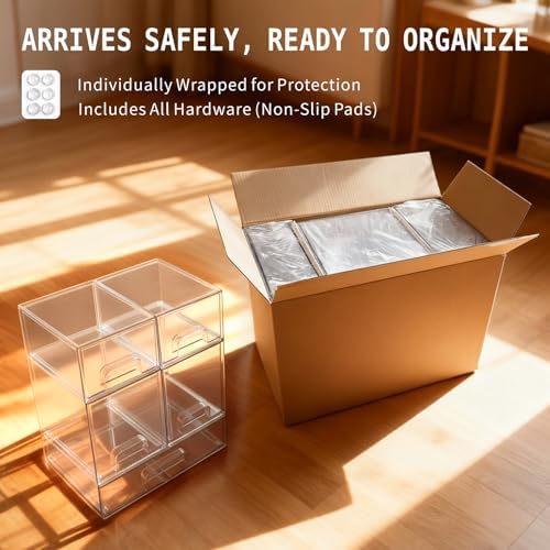 Baby Bottle Organizer, 5 Drawers Stackable Acrylic Storage - Image 6