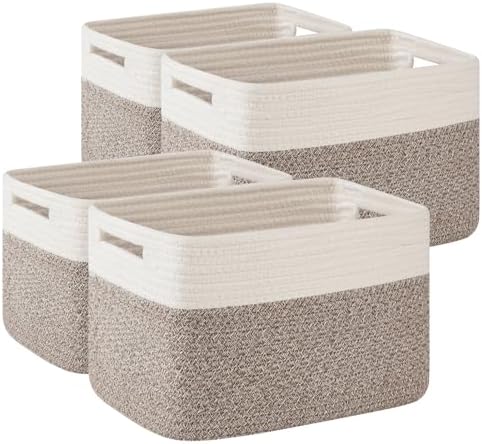 OIAHOMY 4 Pack Storage Basket, Closet Organizer by MasterofSpaceOptimization