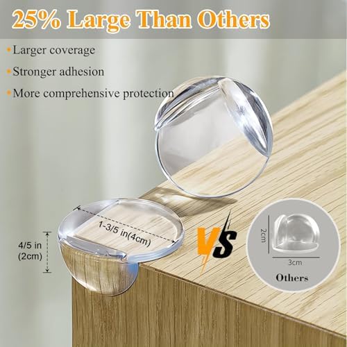 12 Pack Corner Protectors for Baby, 1.6x1.6x0.8 in - Image 2