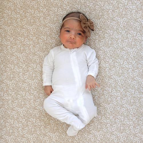 Sorrel + Fern Baby Crib Sheets Neutral, Fitted 2-Pack - Image 3