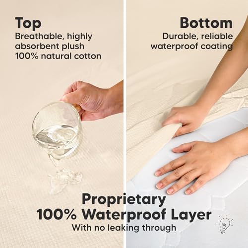 2pk Waterproof Crib Mattress Protector Cover Fitted 52x28 - Image 4
