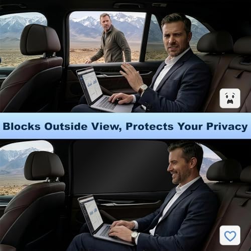 ZATOOTO Magnetic Car Window Shade 2 Pack Car Shades - Image 2